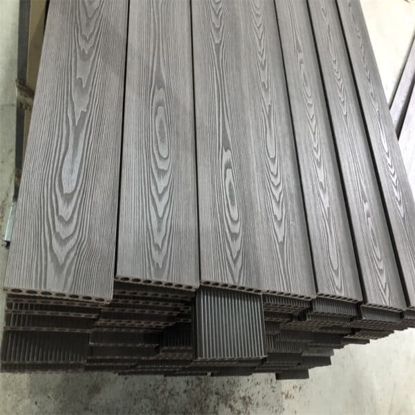 Dark Grey Tone Wood Plastic Flooring