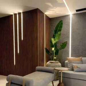 WPC Wall Panels for Living Room Accent Walls