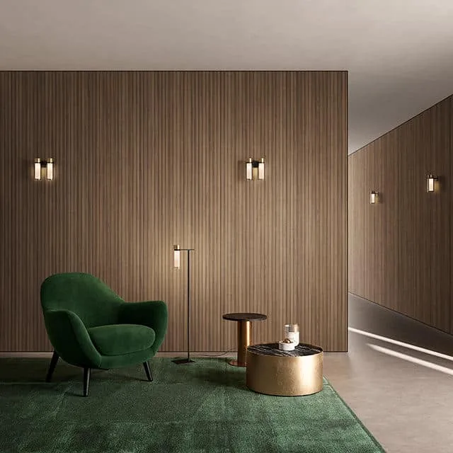 Paneles acústicos de WPC para salas multimedia