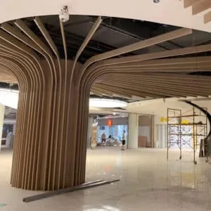 Paneles de techo ondulados de aluminio 3D