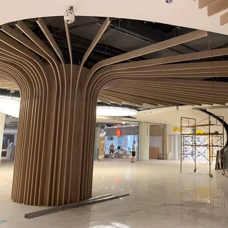 Paneles de techo ondulados de aluminio 3D