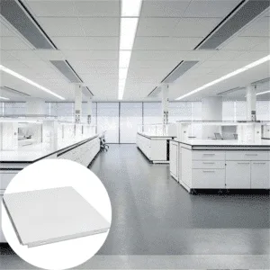 Офисные алюминиевые плоские клипсовые потолочные плитки