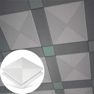 Современные алюминиевые подвесные клипсовые потолки