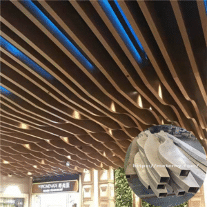 Restaurant Aluminum Tube Baffle Ceiling