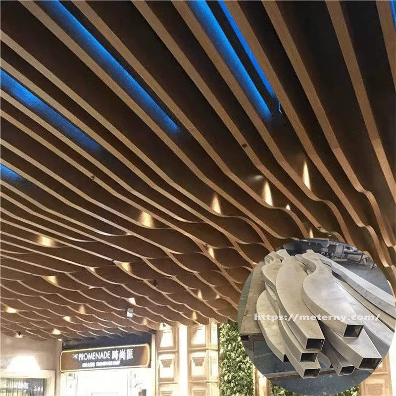 Restaurante Teto com abafador de tubo de alumínio