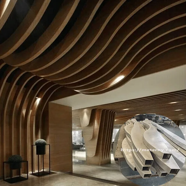 Mercado personalizado Teto falso com tubo de alumínio