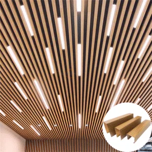 Потолок с алюминиевой перегородкой и светодиодами