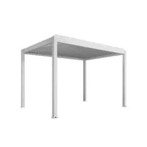 Pavillon étanche en métal aluminium noir