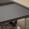 durable aluminum frame black color aluminum pergola