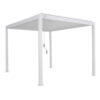 weather-resistant white color pergola