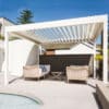 durable material white color aluminum pergola