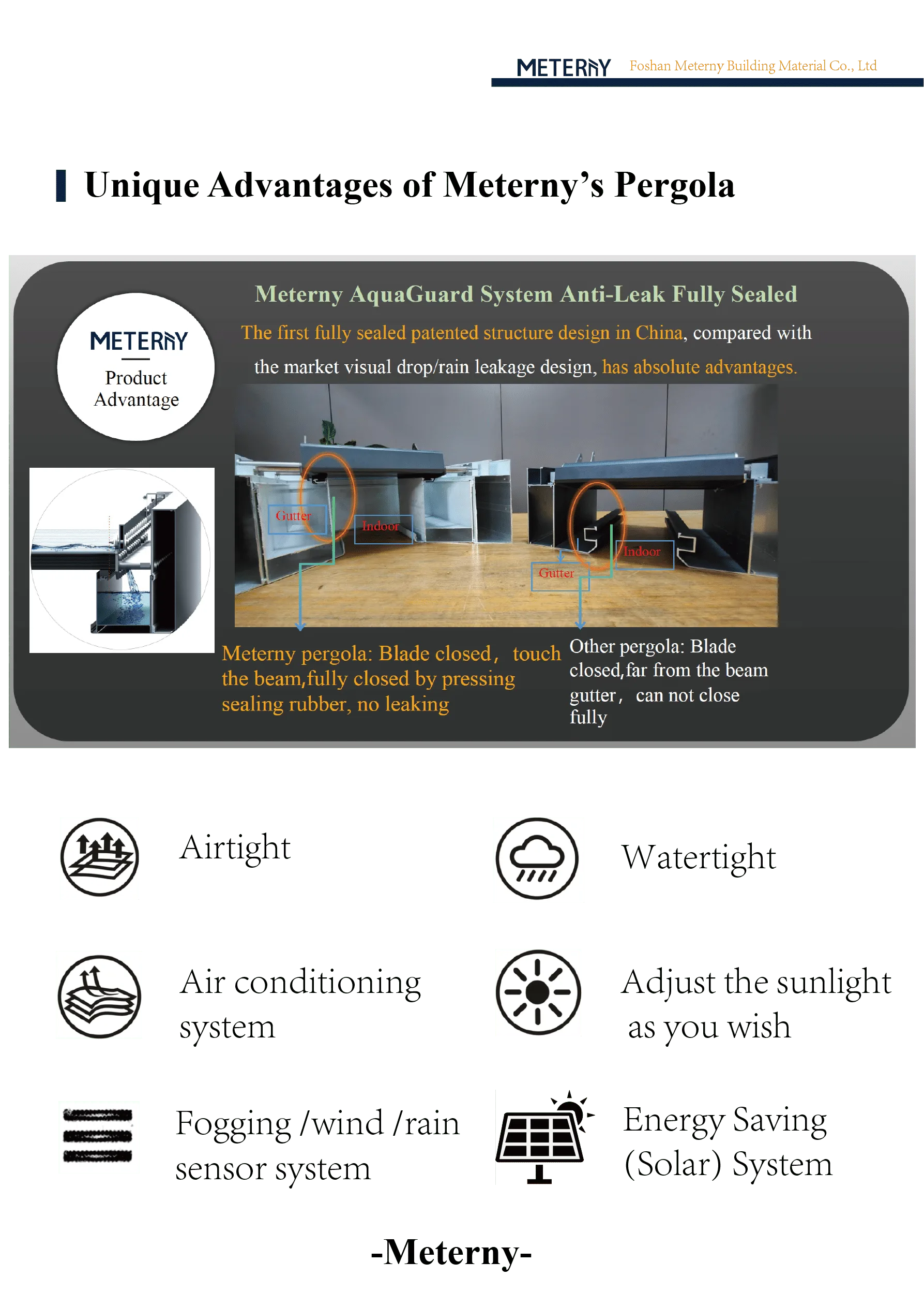 Meterny's Aluminum Pergola Comparison with Other Pergolas
