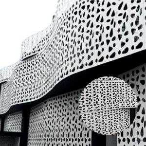 Aluminum Perforated curtain wall panels 