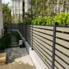 Panel compuesto de madera y plástico para vallas de jardín