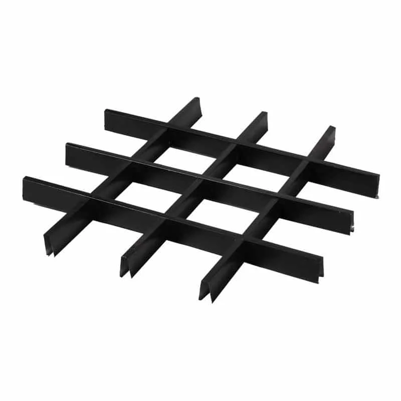 Pannelli a griglia in alluminio nero opaco