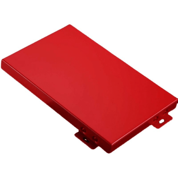 Glossy Red Color Aluminum Cladding Samples