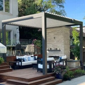 Motorized Aluminum Louver Pergola