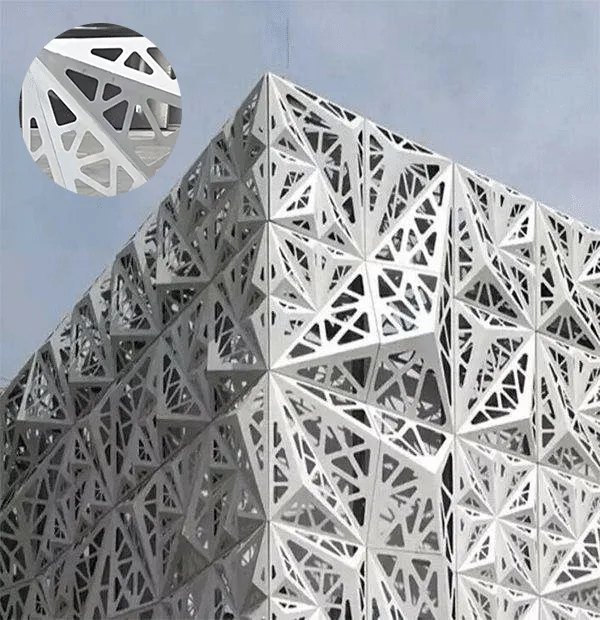 Shaped Aluminum Perforated Wall Panel