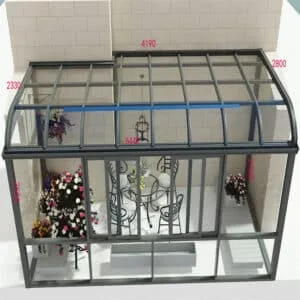 Verre d'aluminium Winter Garden