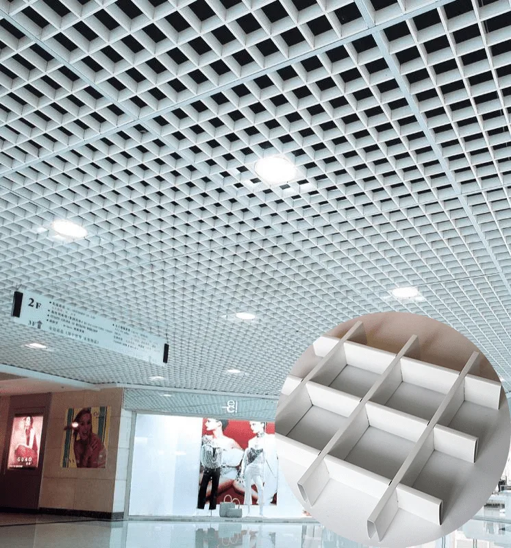 Grille en aluminium ventilée Mall Panneaux de plafond