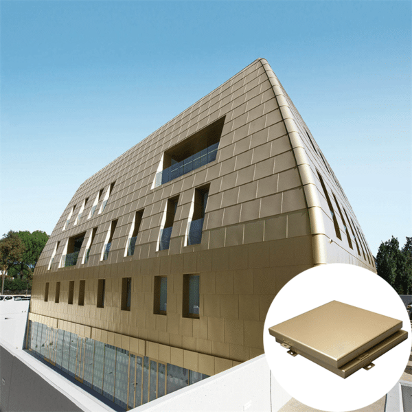 Luxury Golden Aluminum Facade Panels