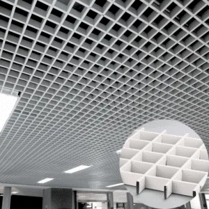 Интерьер больницы Потолки с алюминиевыми решетками