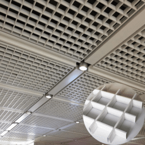 Shopping Mall Custom Grid Aluminum Ceiling