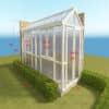 space-saving modern glass aluminum sunroom