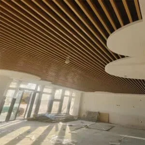 ألواح الألومنيوم الداخلية المصنوعة من الألومنيوم الحاجز السقف الداخلي