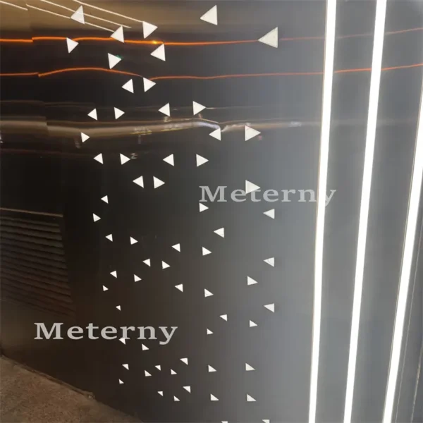 Reflective Aluminum Wall with Geometric Perforation