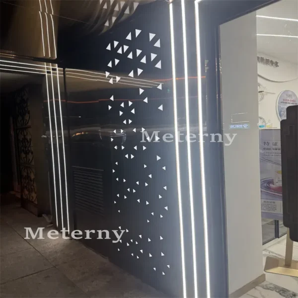 Mirror Finish Perforated Aluminum Wall Panel