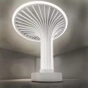 Baumartige Aluminiumsäule mit Lichtern