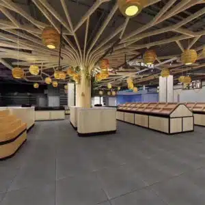 Colonne intérieure en aluminium de style arbre ramifié