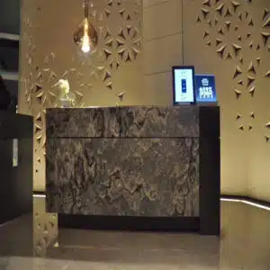 Perforated Interior wall cladding with lazer cut technology