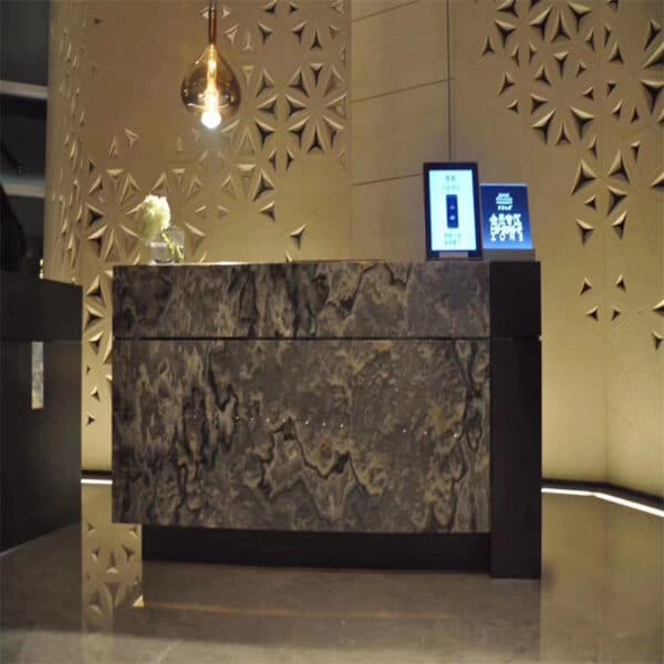 Perforated Interior wall cladding with lazer cut technology