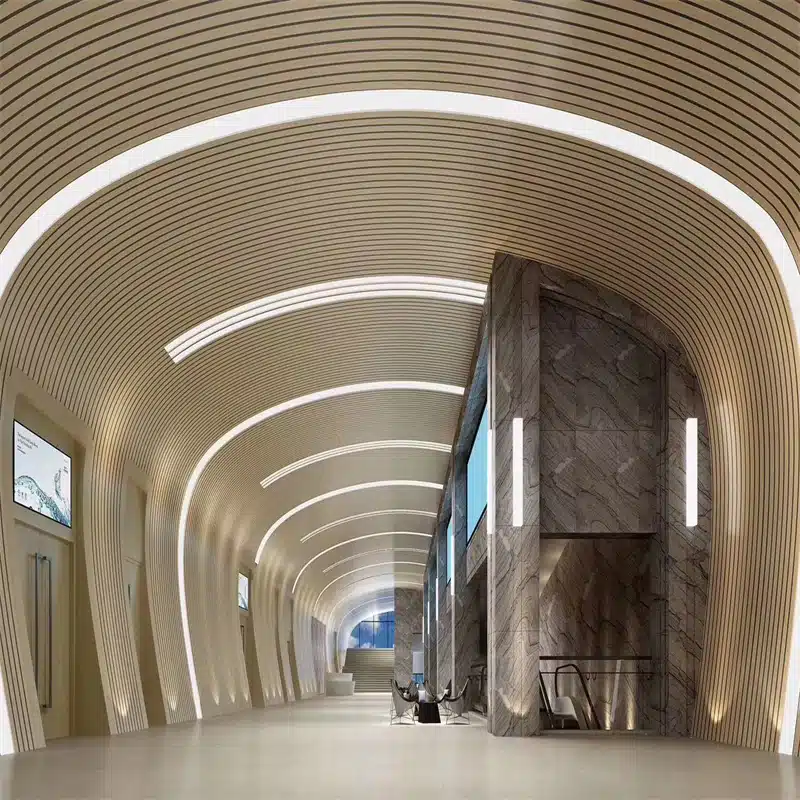 Centro Comercial Techo de Aluminio Metal Baffle