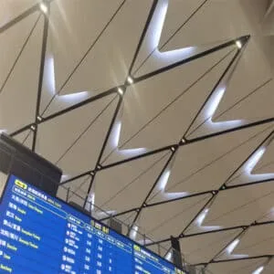 سقف هيكل عظمي من الألومنيوم المعيني