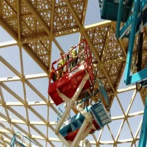 Алюминиевый полый потолок в натуральном стиле