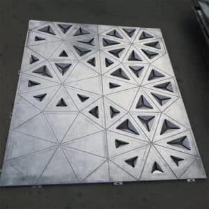 Laser-Cut Flower Pattern Aluminum Panels