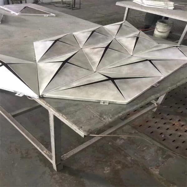 Pentagonal Aluminum Openwork Panel