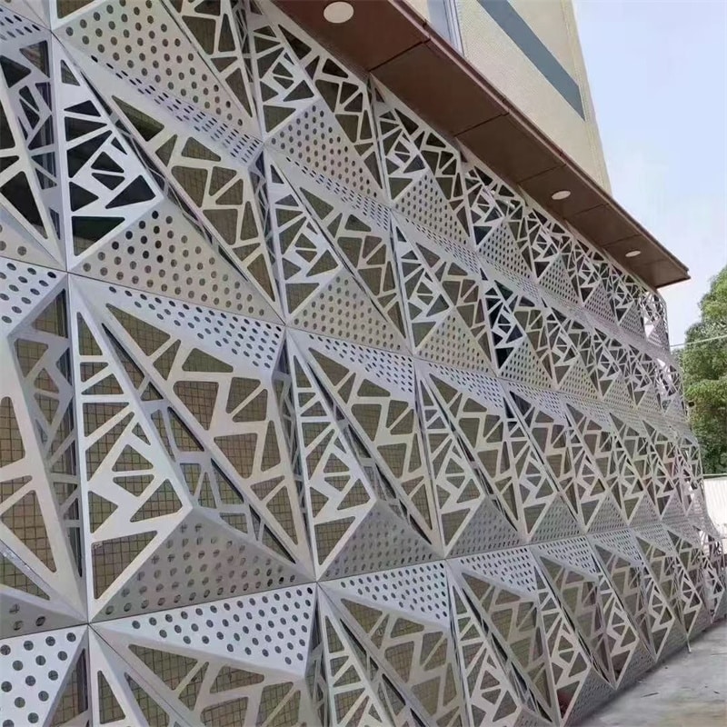 Diamond-Pattern Aluminum Perforated Exterior Wall