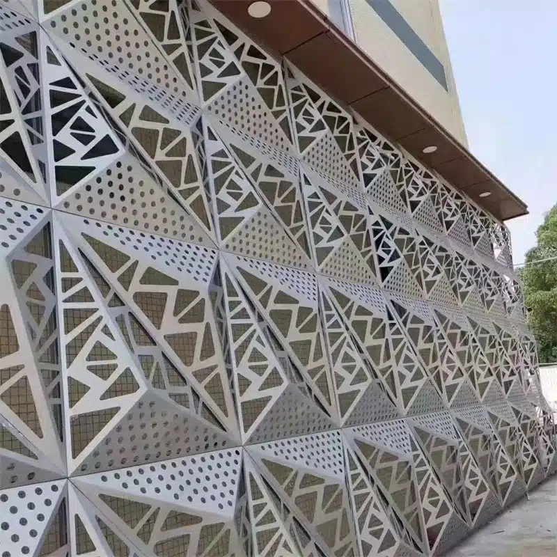 Perforierte Aluminium-Außenwand mit Diamantmuster