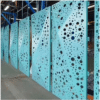 Blue Aluminum Perforated Profiled Panel