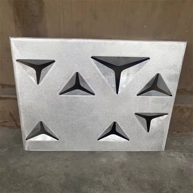 Anodized Triangular Aluminum Panels