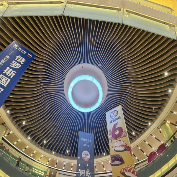 Fireproof Shopping Mall Aluminum Baffle Ceiling