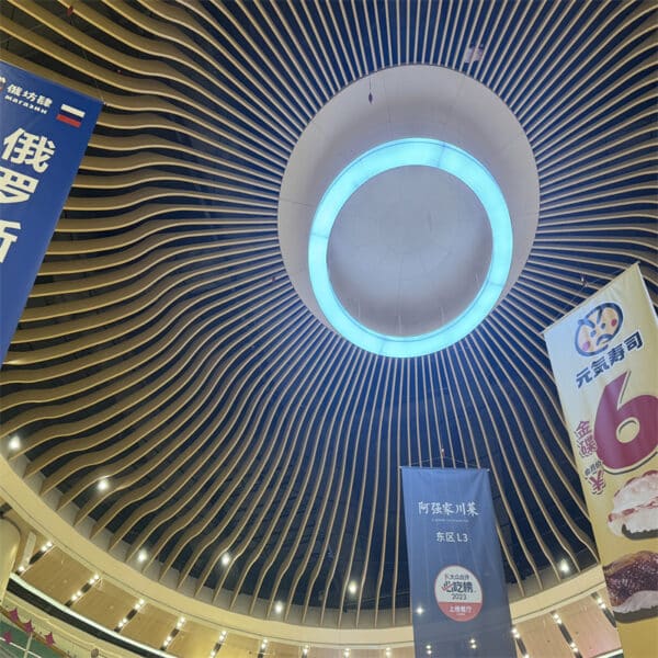 Shopping Mall Aluminum Baffle Ceiling