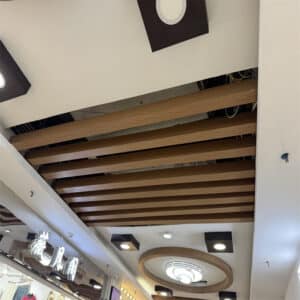 Functional Aluminum Baffle Ceiling for Malls