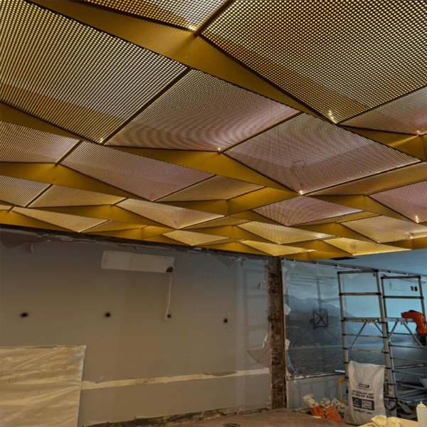 European Classical Restaurant Aluminum Perforated Ceiling