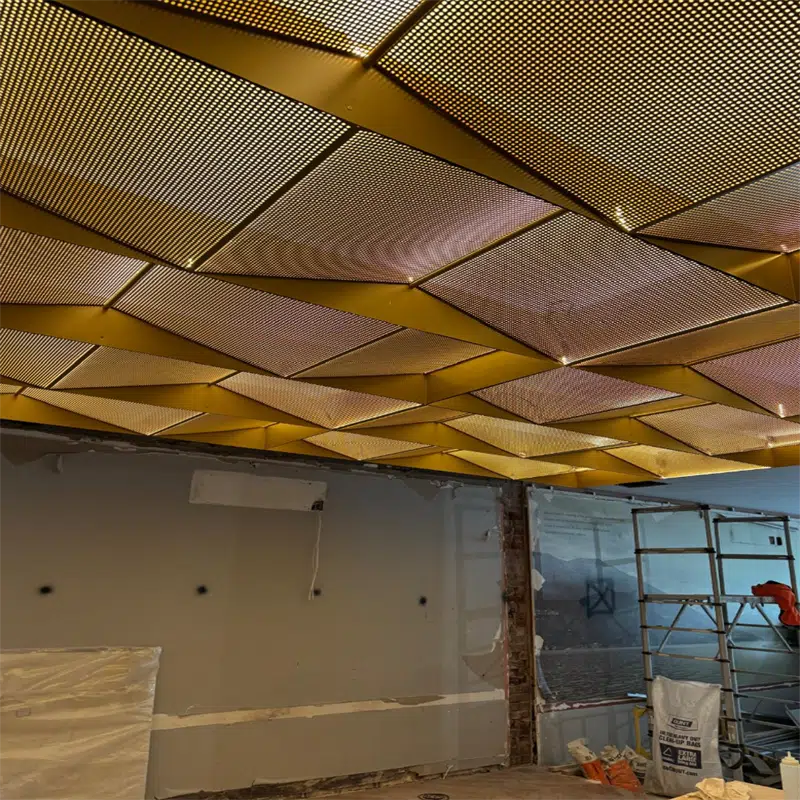 Restaurante clásico europeo Techo de aluminio perforado
