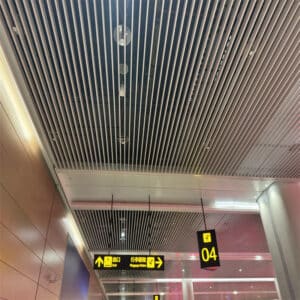 Airport Modern Aluminum Baffle Ceiling Design